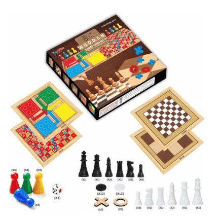 5-in-1 Wooden Chess
